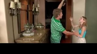 Step mummy and her muddy daughter-in-law-in-law having a trio-way with a fellow from a local dog collar