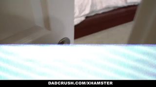 Delightful teenager dark haired always makes sure that mother never sees her romping her step- father