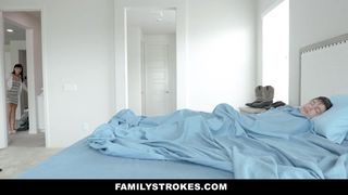 FamilyStrokes - Stepmom Pays Stepsister To Sex Intercourse Stepbrother