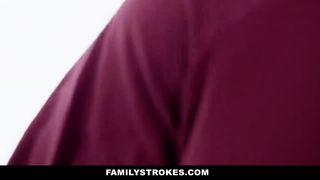 FamilyStrokes - Stepson Weenies Down Deviant Stepmom