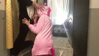 DEEP HATCH. Teenager. Sex Intercourse Intercourse. School games. Mega-Bitch in unicorn pajamas makes a ultra-cute Panda.