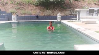 FamilyStrokes - Caught Jacking and Plowed By Stepmom