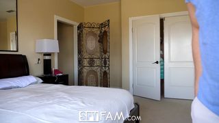 Supah-Insatiable guy pounded his smoking crimson-scorching step-sista in the bedroom, while they were alone at home