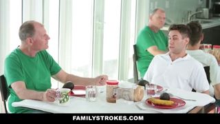 FamilyStrokes - MILF Step Mom Fucks Son - Real Incest sex