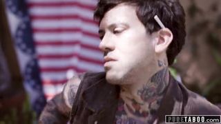 PURE TABOO Creep Step-Uncle Lures Niece into Gangbang at Family BBQ - Incest sex