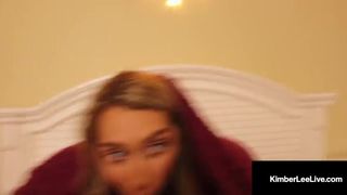 Incest video - Family Taboo with Kimber Lee Blowing her Hard Cock Cousin! taboo porn