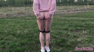 Taboo sex - Brother Fucked Younger Sister on a Walk in the Woods porn