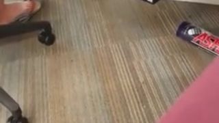 Taboo sex - Candid Feet Classics- Dangling Flats at Library Shoeplay porn