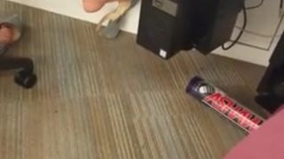 Taboo sex - Candid Feet Classics- Dangling Flats at Library Shoeplay porn