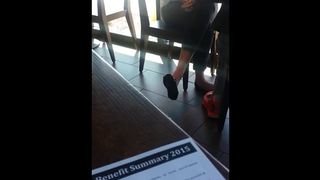 Taboo sex - Candid Feet Classics- April 2015 Black Flats in Coffee Shop (NMW) porn