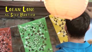 StepSis And Teen Friend Sneak Fuck At Mayo Party