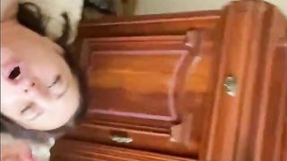 Super-Naughty mummy, Alina Turmanova is providing a deep, sensuous deep throat to her step- sonny, to satisfy him