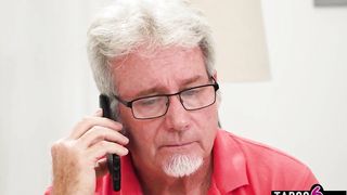 Katie Kush is boinking a acquaintance while his step- daddy is seeing them in act