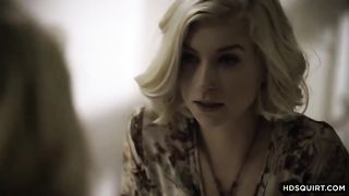 Naughty towheaded gal is in the mood to have hookup with her step- son-in-law and his gf