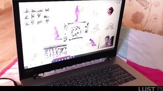 Pretty nubile dark haired is having casual sex intercourse with her stepbrother and hoping to get creampied