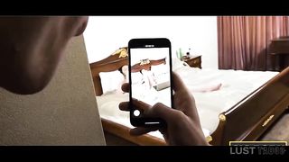 Lusty crazy teenager black-haired with rigid knockers is shrieking while having lovemaking with her stepbro