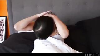 Prick lovin’ girl is providing a head to her stepbrother and liking it