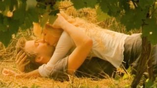 Hottes mature stepmom in wheat field boy