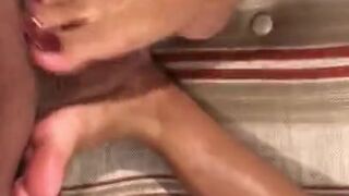 LATINA STEPSISTER Learning FOOTJOB Compilation HD