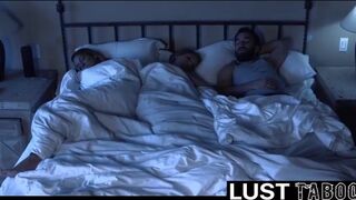 Super-Wild nymph is periodically plumbing her step- dad, until he completes off all over her soles