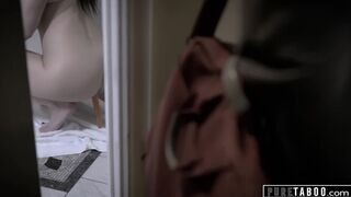 Pure TABOO Step-Sista Puts Pickle Up Butt to Trick Nerdy Step Step-Bro into Backside Tearing Up