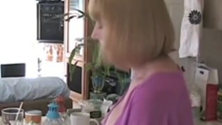 REAL TABOO Prn - Real Mother Banging Step Son-In-Law-In-Law in Kitchen
