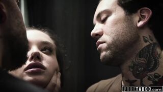 Pure TABOO Gia Paige's HIGHLY VERY FIRST-EVER DOUBLE PENETRATION With two Step-Brothers Who Are Like Fam