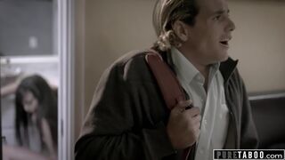 Shjort scene Pure TABOO Step-Sis Puts Pickle Up Rump to Trick Nerdy