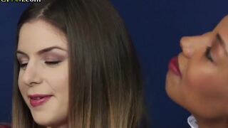 CFNM honeys jerkingoff taboo jism-shotgun in trio