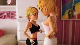 Supreme Futa Sisters Caught By Mommy - trio DIMENSIONAL Family Hookup Intercourse (English Voices)