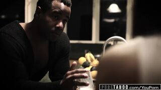 Pure TABOO Jaye Takes PHAT DARK-HUED FELLOW MEAT Inner Orgasm to Please Dad-in-Law
