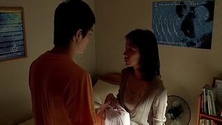 Asian taboo scene. Neighbor mummy forearm-job