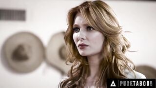 LUST TABOO Depressed Widower Uses Stepson's Rizz To Hump His Late Wifey's Glance-alike Lacy Lennon