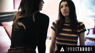 SEX TABOO Cherry Teenager Maya Woulfe Betrays GIRL-FRIEND To Lovemaking Old Female Dominance Stepsister Gizelle Blanco