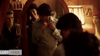 Son Fucks MILF Stepmom. She missed having sex with her husband, who's in prison.