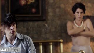 Son Fucks MILF Stepmom. She missed having sex with her husband, who's in prison.