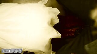 Framed his sister in a public restroom and fucked her instead of his friend