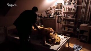 Dad Peeping on his Sleeping Daughter