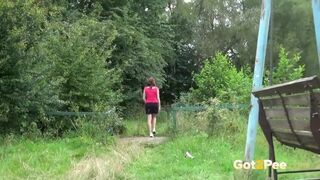 A Sweet And Secret Outdoor Pee