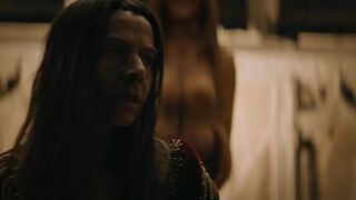 Kate Dickie, Jemima Rooper nudity thriller scene - Matriarch (2022)