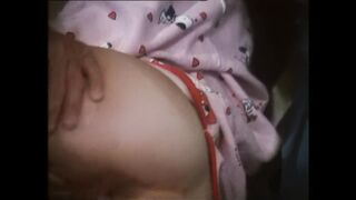 Retro Taboo Movie Scene. Seducing a young nymph girl to anal sex