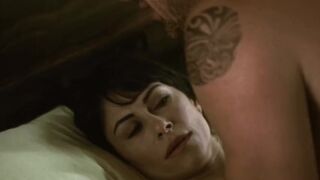 Roxana Zal naked, Gina Gershon super-sexy. three-Way (2004) softcore video scenes