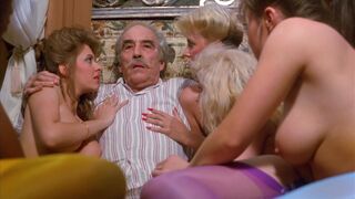 Brigitte Barclay stripped to the waist, Carolyn Cortez, Debbie Ferrari total nakedness, etc. - The Rainbow Thief (1990) Nakedness Old School Video Episode