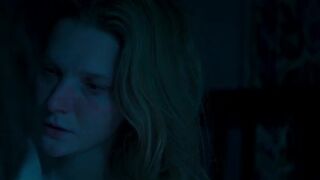 Morfydd Clark Bra-Less. Starve Acre (2023) Rabbit Lactation Vignette