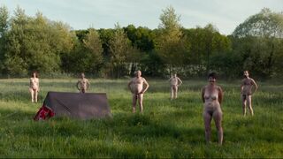 Daphne Dumons bare, Lucie Muratet nude, etc. Normandie nue (2018) Public bareness video scenes