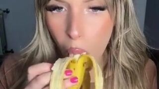 Super-Sexy Latina Licks Banana - TikTok Challenge