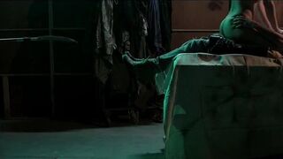 Erin Marie Garrett nude-chested. Knucklebones (2016). Horror naked lust vignette