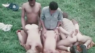Forced Sex Orgy. Vintage Taboo Movie "The Farmers Daughters" (1976) Family Sex Scenes