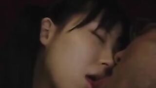 Asian Public Handjon and Blowjob. Mom, Daughter and Pervy Male Passenger on the Bus (CENSORED JAV)