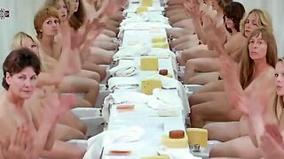 Classic French Comedy Erotic. Actresses: Brigitte Fossey nude, Claudine Beccarie nude etc. Film "Calmos" (1976)